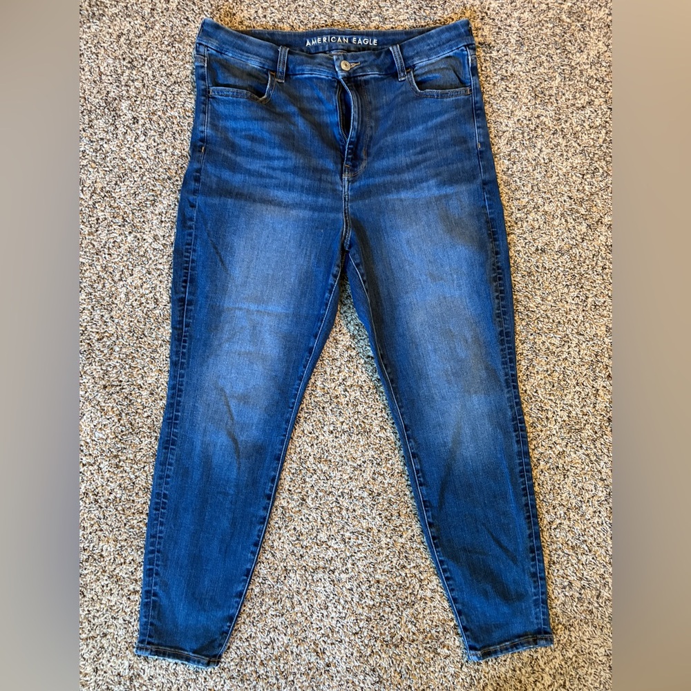 American Eagle Outfitters Dark Blue Skinny Jeans